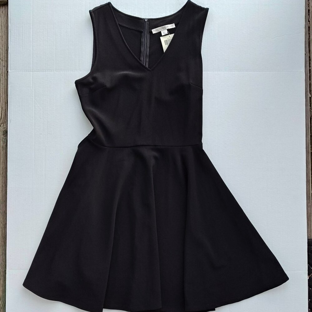 Boston Proper New Fit and Flare Beyond Travel Dress Black Size 10